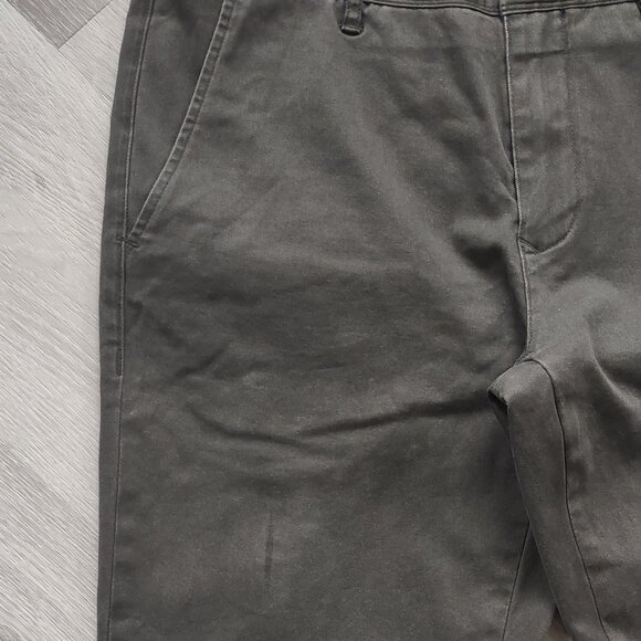 Mott & Bow Pants Mens 30x31 The Twill Chino Charles Flat Front Gray - READ - Picture 2 of 16